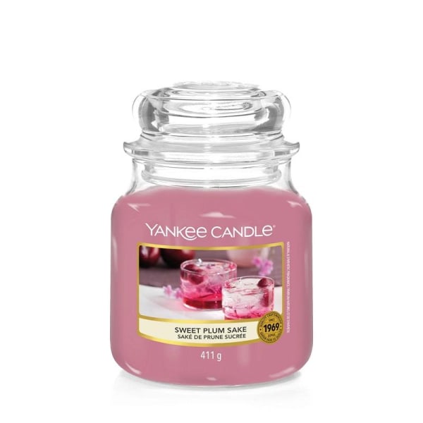 Yankee Candle Classic Medium Jar Sweet Plum Sake 411g Purple