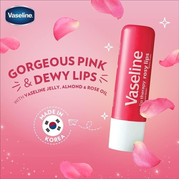 Vaseline Lip Care Rosy Lips 2 x 4.8g Pink