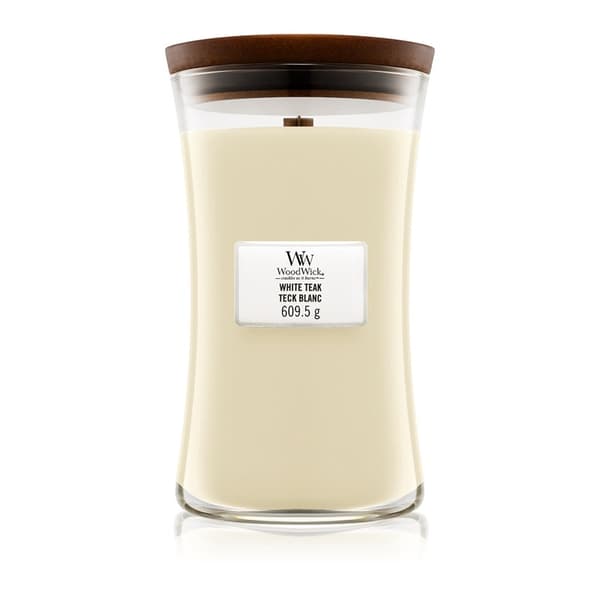 WoodWick Large - White Teak 609g White