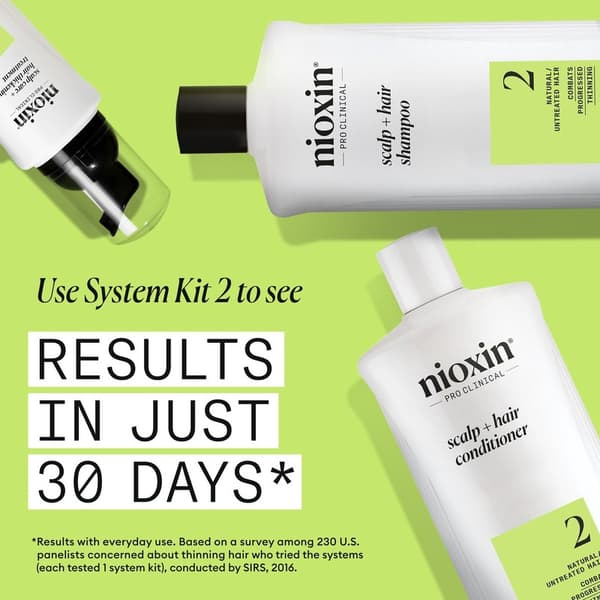 Nioxin System 2 Shampoo for Thinning Hair 1000ml White