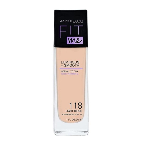Maybelline Fit Me Luminous + Smooth Foundation - 118 Light Beige Beige