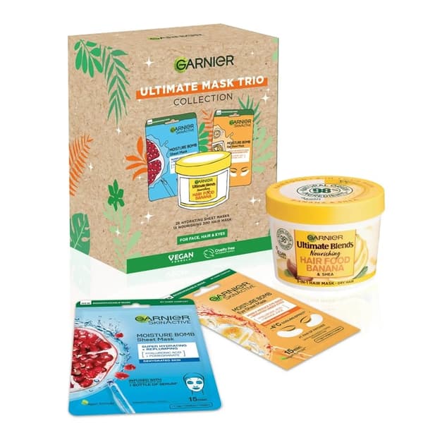 Garnier Ultimate Mask Trio 3pcs multifärg