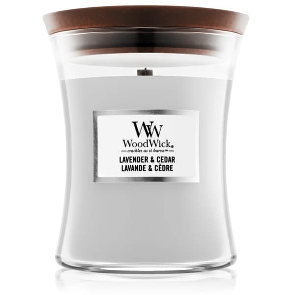 WoodWick Medium - Lavender & Cedar Transparent
