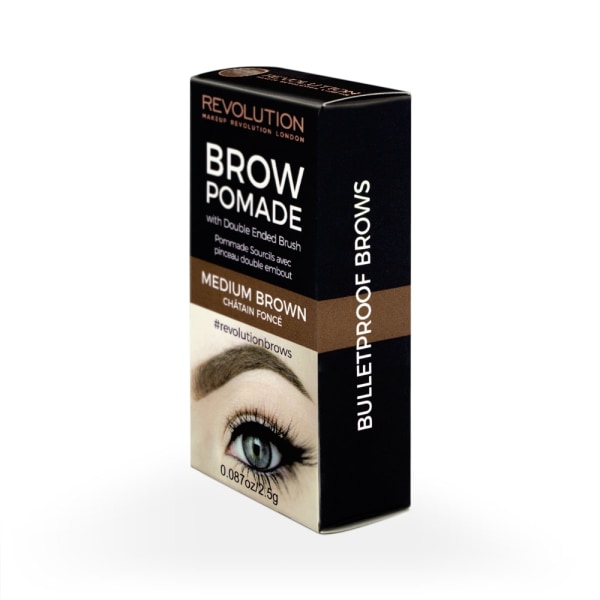 Makeup Revolution Brow Pomade - Medium Brown Brun
