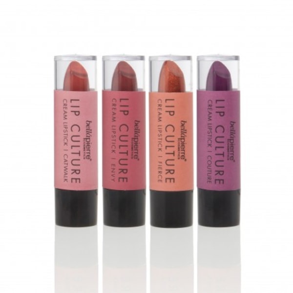 Bellapierre Lip Culture Collection 4 Cream Lipsticks Transparent