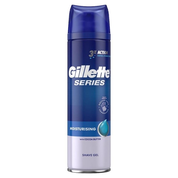 Gillette Series Moisturising Shave Gel 200ml Black