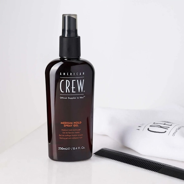 American Crew Medium Hold Spray Gel 250ml Brown