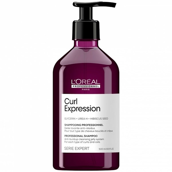 L'Oreal Professionnel Serie Expert Curl Expression Shampoo Anti-Buildup Cleansing Jelly 500ml Purple