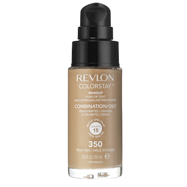 Revlon Colorstay Makeup Combination/Oily Skin - 350 Rich Tan 30ml Transparent