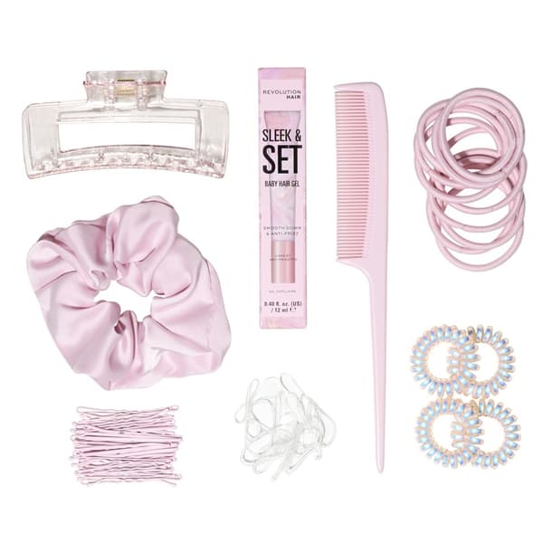 Makeup Revolution Hair Sleek & Set Styling Gift Set Rosa