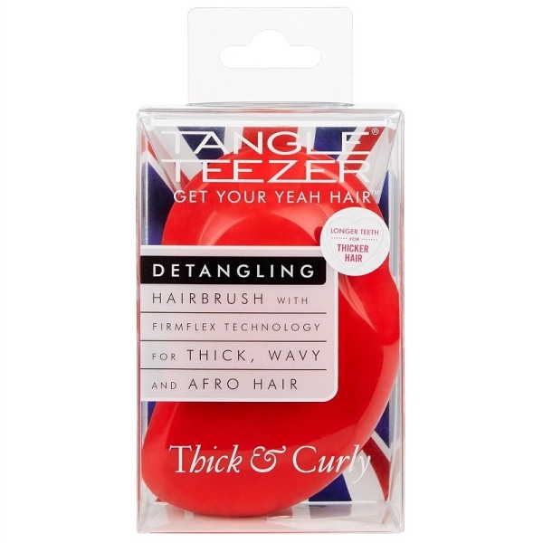 Tangle Teezer Thick and Curly Salsa Red Röd
