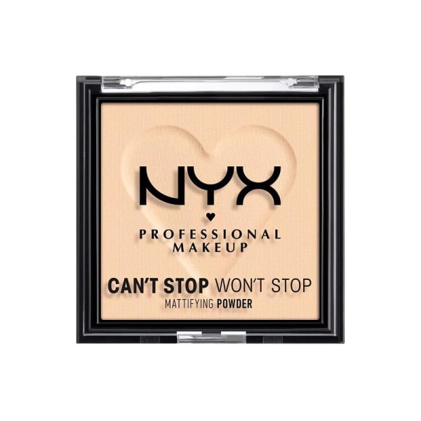 NYX PROF. MAKEUP Can't Stop Won't Stop Mattifying Pressed Powder - Light Transparent