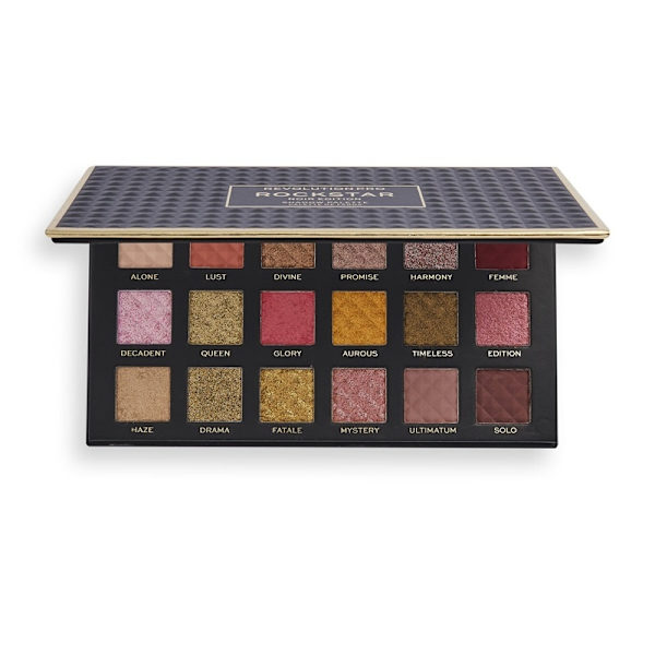 Makeup Revolution PRO Rockstar Shadow Palette Noir Edition Multicolor