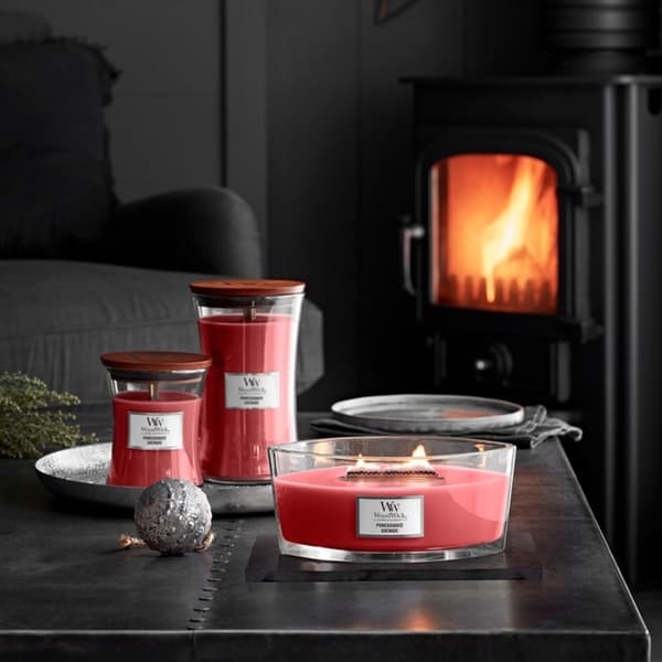 WoodWick Medium - Pomegranate Red