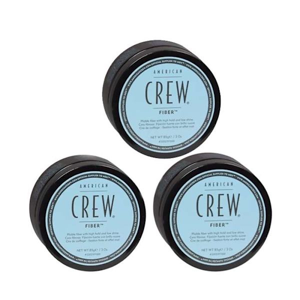 3-pack American Crew Fiber 85g Transparent