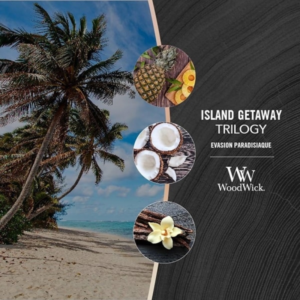 WoodWick Trilogy Large - Island Getaway Multicolor