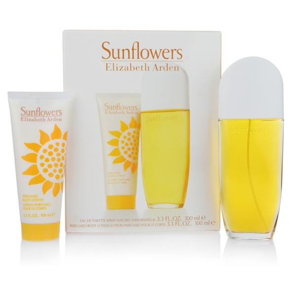 Giftset Elizabeth Arden Sunflowers Edt 100ml + Body Lotion Gul