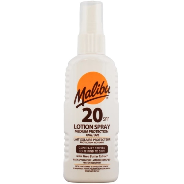 Malibu Sun Lotion Spray SPF20 100ml White