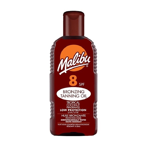 Malibu Bronzing Tanning Oil SPF8 200ml Transparent