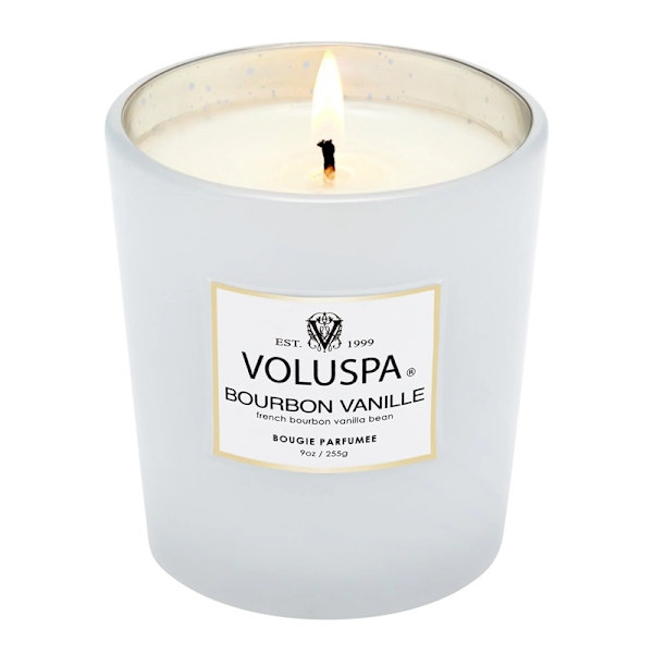 Voluspa Classic Boxed Candle Bourbon Vanille 255g White