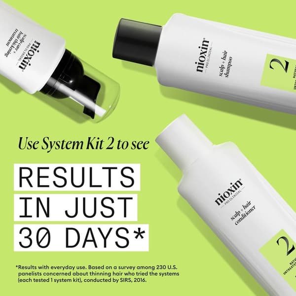 Nioxin System 2 Scalp Treatment for Thinning Hair 100ml White
