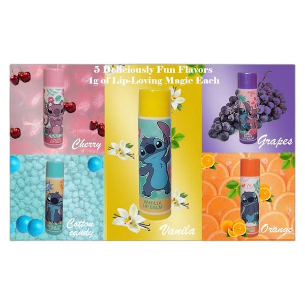 Disney Stitch Lip Balm 5pcs Blå