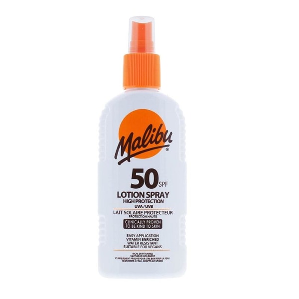 Malibu Lotion Spray SPF50 200ml White