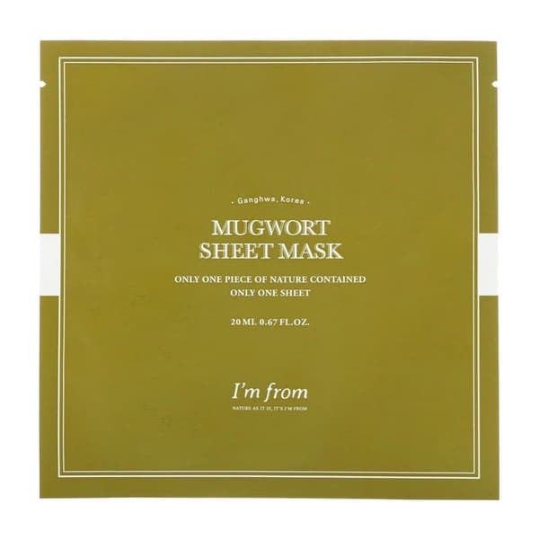 I'm From Mugwort Sheet Mask 23ml Transparent