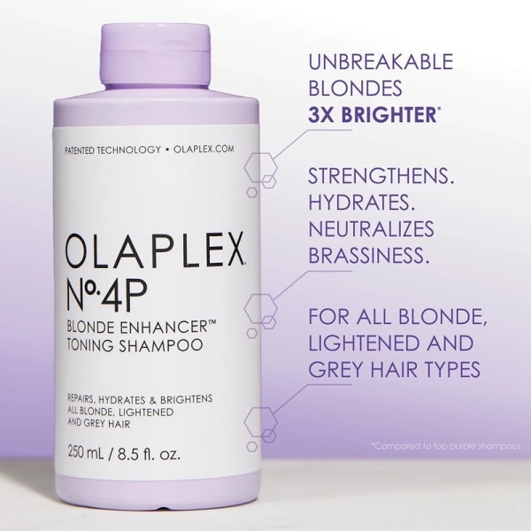 Olaplex No.4P Blonde Enhancer Toning Schampo 250ml Transparent