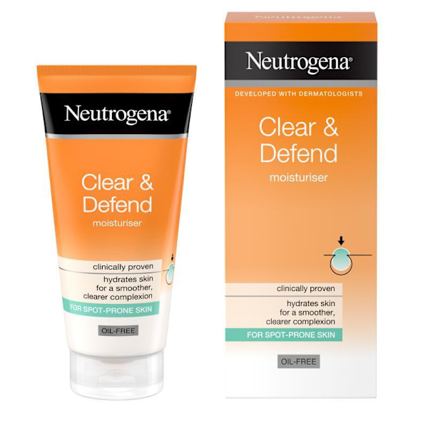 Neutrogena Clear & Defend Moisturiser 50 ml Transparent
