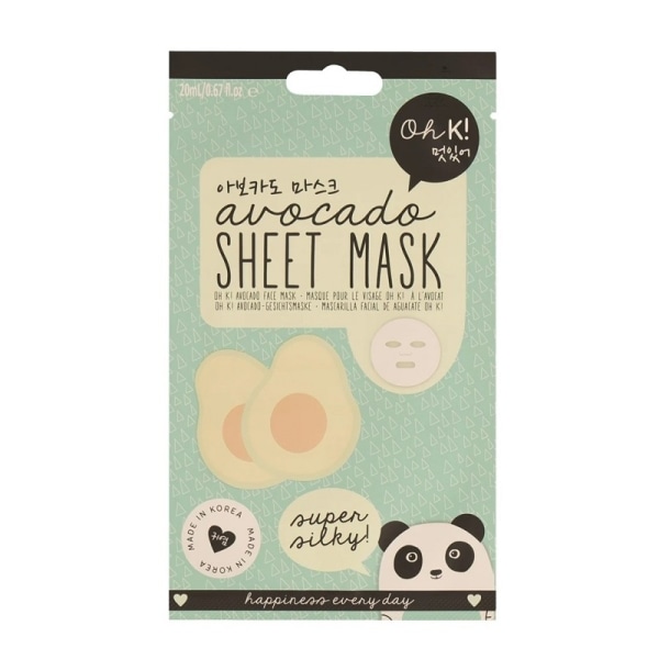 Oh K! Avocado Sheet Mask Transparent
