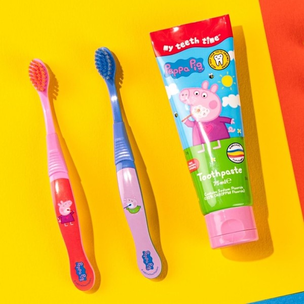 Peppa Pig Toothbrush Duo Super Soft Multicolor