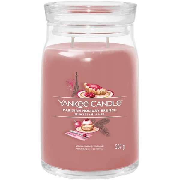 Yankee Candle Signature Large Jar Parisian Holiday Brunch 567g Rosa