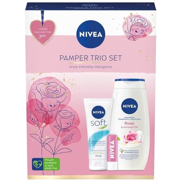 Nivea Pamper Trio Gift Set Pink