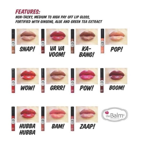 theBalm Pretty Smart Lip Gloss-Pow 6,5ml Transparent
