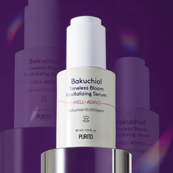 Purito Bakuchiol Timeless Bloom Revitalizing Serum 30ml White
