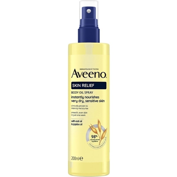 Aveeno Skin Relief Body Oil Spray 200ml Yellow