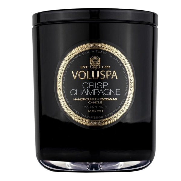 Voluspa Classic Candle Crisp Champagne 269g Svart