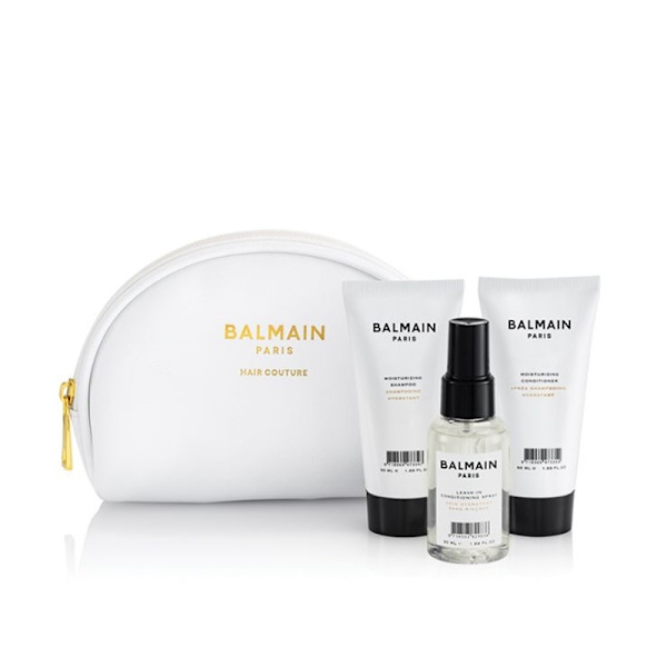 Balmain Hair Couture Luxury Care Cosmetic Bag White