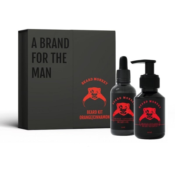 Giftset Beard Monkey Beard Kit Orange/Cinnamon 2023 Transparent