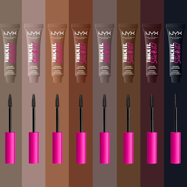 NYX PROF. MAKEUP  Thick it. Stick it! Brow Mascara - Cool Ash Brown Transparent