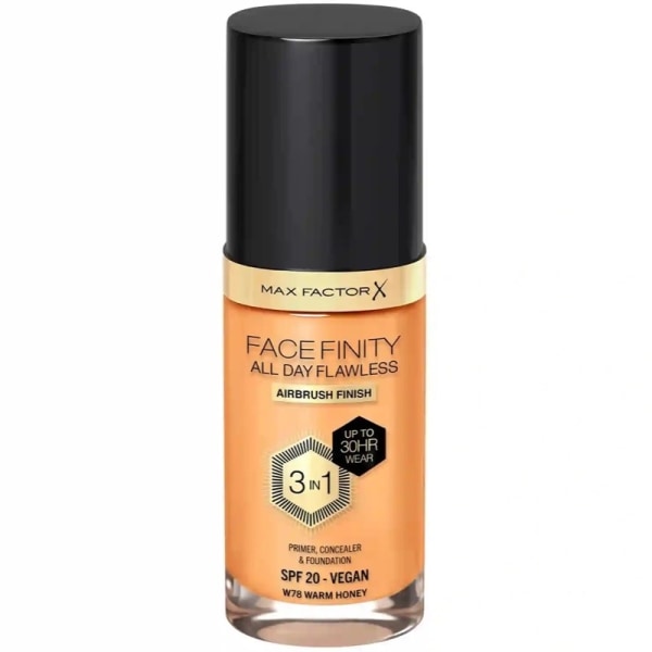 Max Factor Facefinity 3 In 1 Foundation 78 Warm Honey Transparent