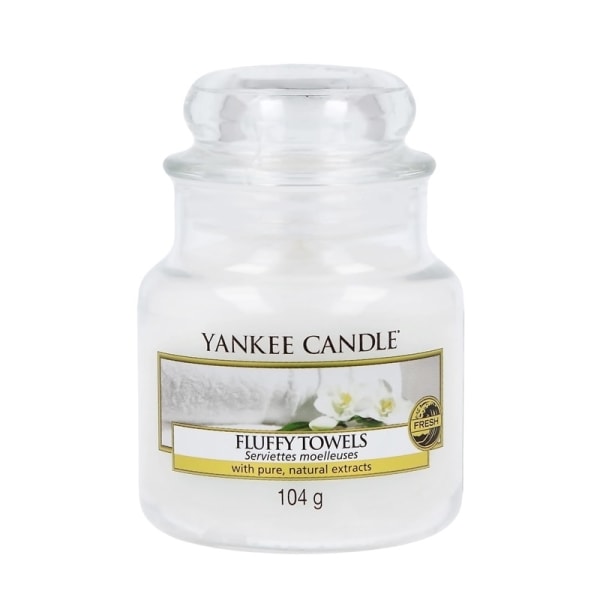 Yankee Candle Classic Small Jar Fluffy Towels 104g White