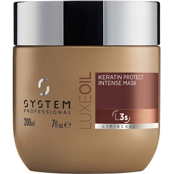 System Professional LuxeOil Keratin Protect Intense Mask 200ml Guld