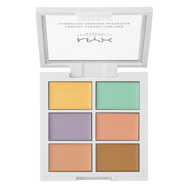 NYX PROF. MAKEUP 3C Palette Color Correcting Concealer Transparent