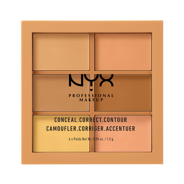 NYX PROF. MAKEUP 3C Palette Conceal Correct Contour Medium Transparent
