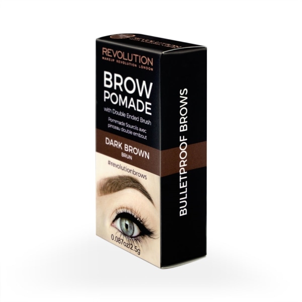 Makeup Revolution Brow Pomade - Dark Brown Mörkbrun