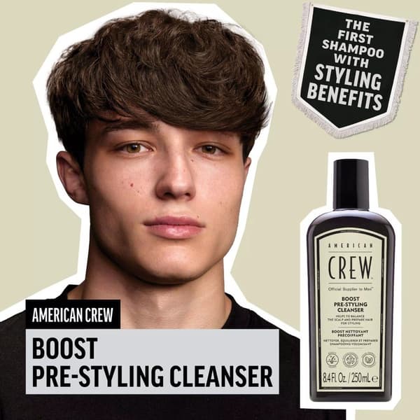 American Crew Boost Pre-Styling Cleanser 250ml Grön