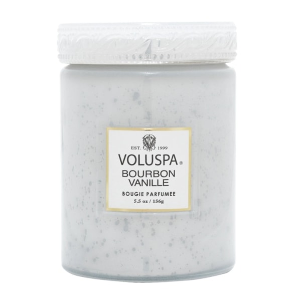 Voluspa Small Glass Jar Bourbon Vanille 156g White