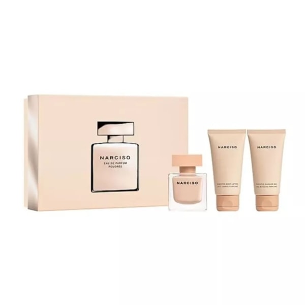 Giftset Narciso Rodriguez Narciso Poudree Edp 50ml + Shower Crea Pink gold